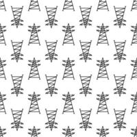 Electric tower pattern seamless vector