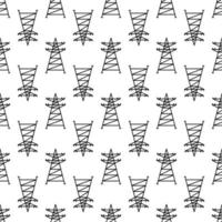 Electric tower pattern seamless vector