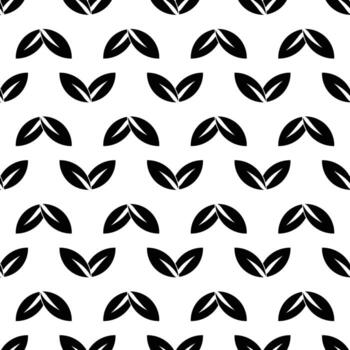 vector transparente de patrón de doble hoja