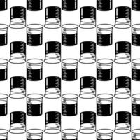 Graduated beaker pattern seamless vector