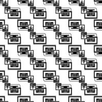 Lab digital monitor pattern seamless vector