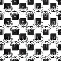Plane delivery box pattern seamless vector