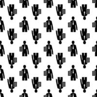 Political man show paper pattern seamless vector