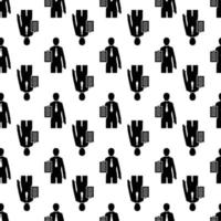 Political man show paper pattern seamless vector