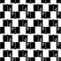 Open book pattern seamless vector