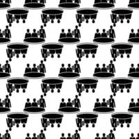 Political meeting pattern seamless vector