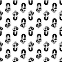 Magnet client retention pattern seamless vector