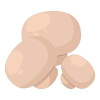 Champignon icon isometric vector. White uncooked edible mushroom icon vector