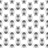 Vote candidate poster pattern seamless vector