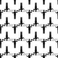 Man hand speaker pattern seamless vector