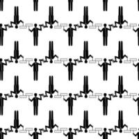 Man hand speaker pattern seamless vector