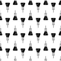 Boiling flask pattern seamless vector
