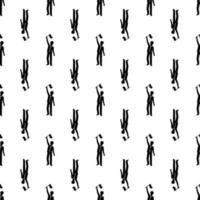 Man flag up pattern seamless vector