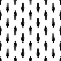 Man figure pattern seamless vector