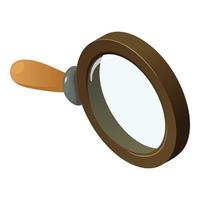 Magnifier icon isometric vector. Magnifying glass, loupe vector
