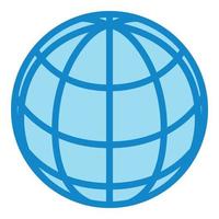 Globe grid icon isometric vector. Earth globe world sphere vector