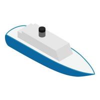 Steamboat icon isometric vector. Steamship cruise boat icon vector