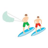 Water sport icon, isometric style vector