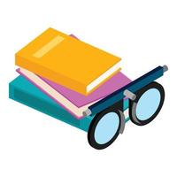 Diopter icon, isometric style vector