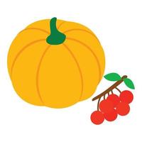 Autumn harvest icon, isometric style vector