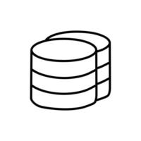 Database vector icon