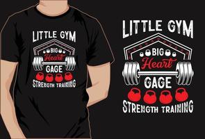 Gym fitness bodybuilding strong workout T-shirt Design vector