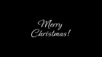 Animated Text Merry Christmas. Christmas Celebrate video