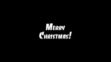 animering text glad jul. lämplig för komisk bok. video