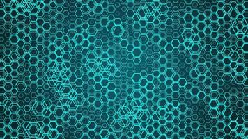Blue Hexagon Animated Background Loop able video