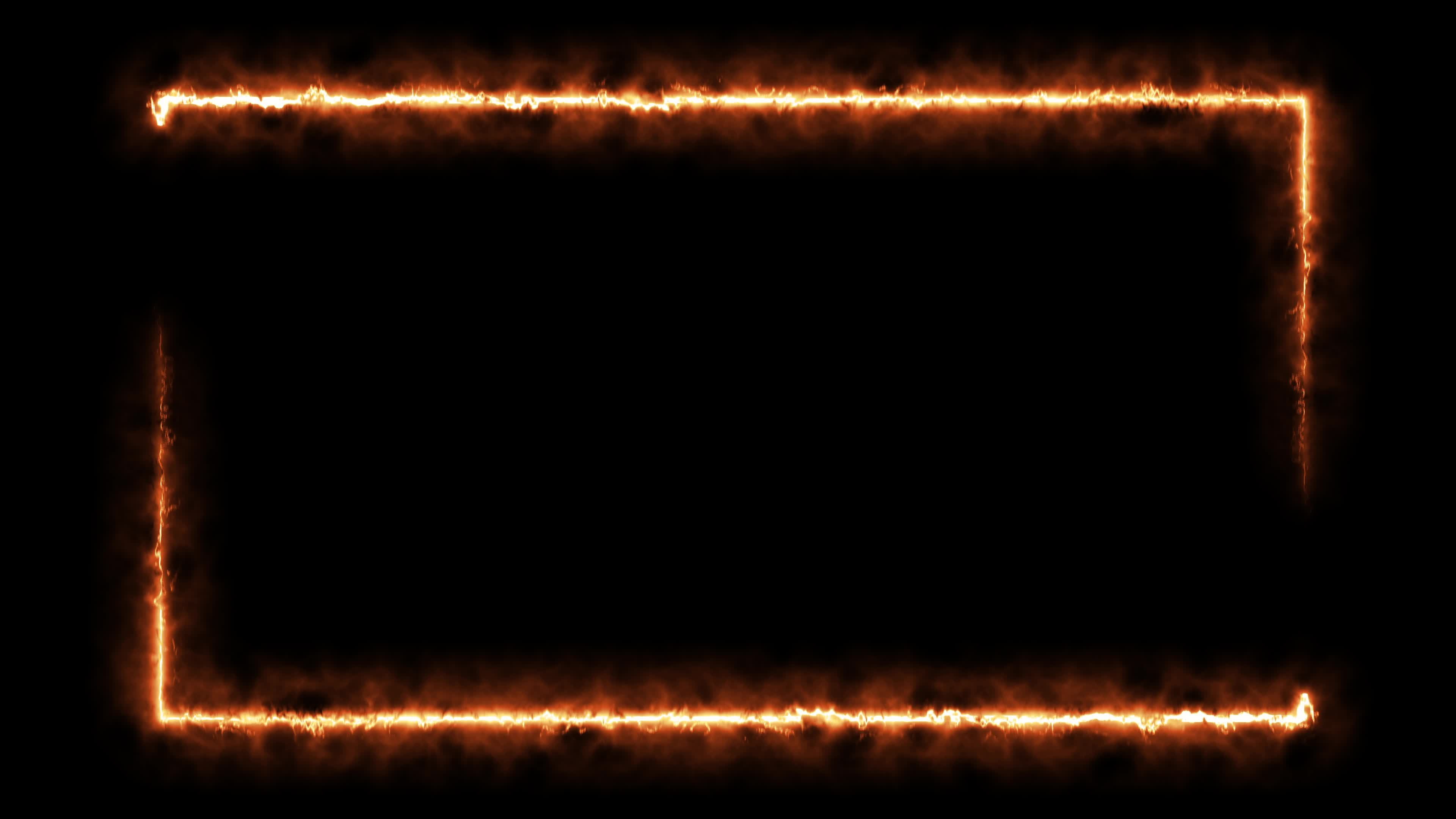 Fire effect frame animation. The Flame Gradually Appears and Disappears