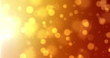 Warm colors  luxury with optical flare bokeh background. Dust and glitter particles background. Loop Animation video