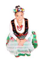 Beautiful Polish girl in traditional clothes photo