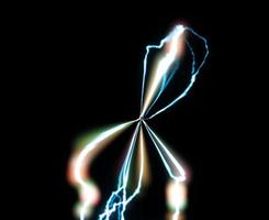 Digital Rendering Lighting Strike Electric Charge Background photo