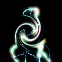 Digital Rendering Lighting Strike Electric Background photo