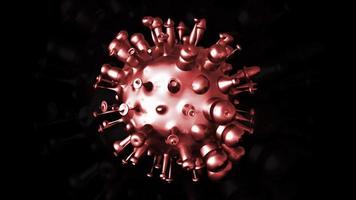 Representación 3d corona virus covid-19 ondas pandémicas foto