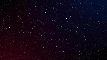 Flying Through The Stars And red Blue Nebula In Space. Galaxy exploration through outer space towards video