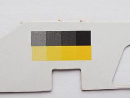 barras de color para control de calidad de impresión foto