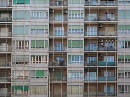 Modern architecture in Via Marconi street in Bologna photo