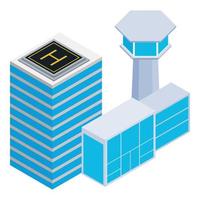 Air infrastructure icon, isometric style vector