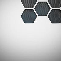 Futuristic and technological hexagonal background. 3d rendering photo