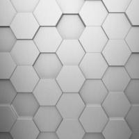 fondo hexagonal futurista y tecnológico. representación 3d foto