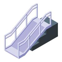 Disabled ramp icon isometric vector. Accessible environment vector