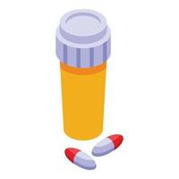 Medical capsules icon isometric vector. Pharmacy pill vector