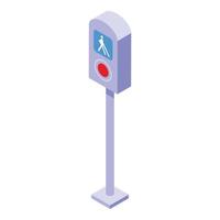 Blind people pillar icon isometric vector. Disabled person vector