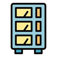 Voltage regulator icon color outline vector