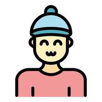 Nephew icon color outline vector