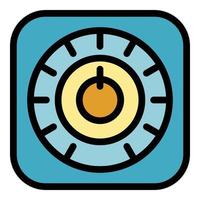 Home switch button icon color outline vector