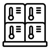 Deposit room icon, outline style vector