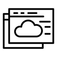 Api new pages icon, outline style vector