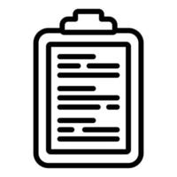 Laundry money clipboard icon, outline style vector